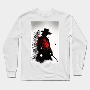 The Red, White and Black Samurai: A Tale of Honor and Duty in Feudal Japan Long Sleeve T-Shirt